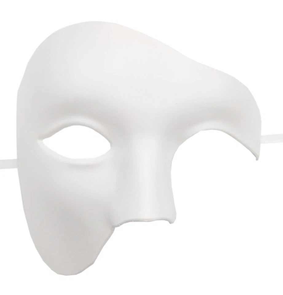 Phantom Half Face Mask PROM BALL Fancy Dress MENS Venetian Mask MASQUERADE - Image 4 of 4