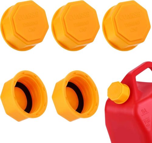 6PCS Gas Can Caps 5 Gallon Replacement Universal Coarse Thread Portable Tank Lid