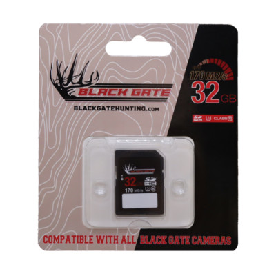 BLACK GATE 32GB SD CARD - BLACK GATE CELLULAR TRAIL CAMERA SD CARD