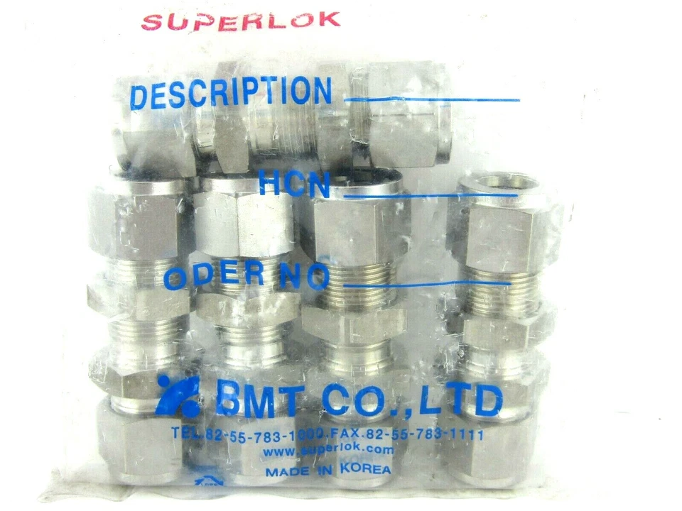 NUEVO Superlok SBHU-8-S316 1/2" O.D Tubo Mampara Unión, SBHU8S316 (Bolsa de 5) Foto 3 de 3