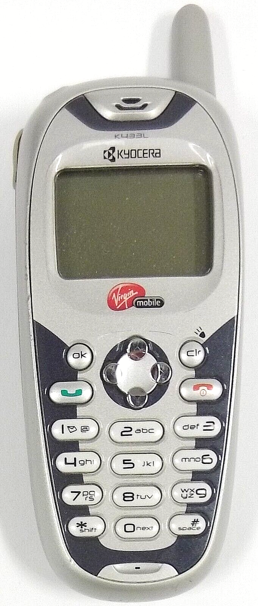Kyocera K9 / Canine K433L - Gray and Blue ( Virgin Mobile ) Rare