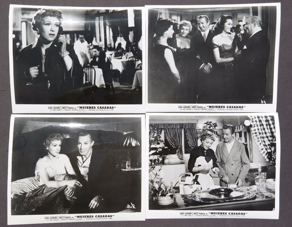 Vtg 1954 Mujeres Casadas Movie Press Kit Photos (Elina Colomer 