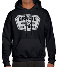 Gracie Jiu Jitsu MMA Fighter Hoody Hoodie hooded sweat shirt BJJ