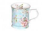 New Peach Blossom 415cc Mug Fine Bone China Pink Flower Coffee Tea Cup w Box