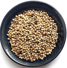 PEPPERCORNS WHITE WHOLE MALAYSIA 1 OZ - 32 OZ RESEALABLE BAG