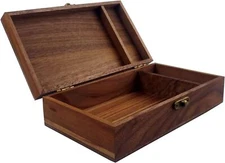  Walnut Handmade Walnut Partition Wooden Box For Keepsakes, Photos, Jewel
