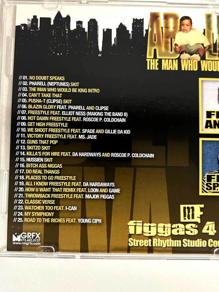 DJ NO DOUBT AB LIVA THE MAN WHO WOULD BE KING MAJOR FIGGAS CLIPSE MIXTAPE MIX CD Foto 2 de 2