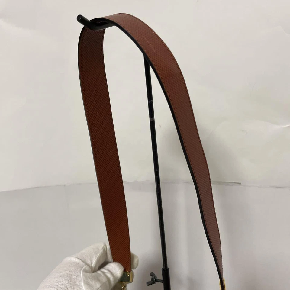 Bolso de Hombro Bottega Veneta Cuero PVC Auténtico Negro Marrón Mediano Mujeres Italia Foto 3 de 4