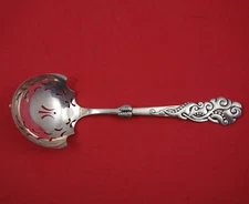 Tang aka Seaweed by Danish Sterling Silver Multi Motif Sugar Sifter Ladle 6 3/4"
