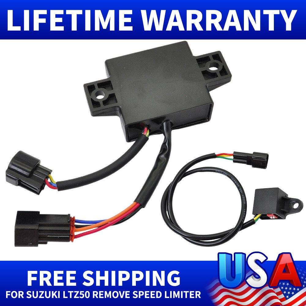 CDI Rev Ignition Box For Suzuki LTZ50 Speed Limiter Removal Black