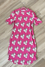 Say What Girl s Pink Cat Shirt Dress L 10 12 Stretchy
