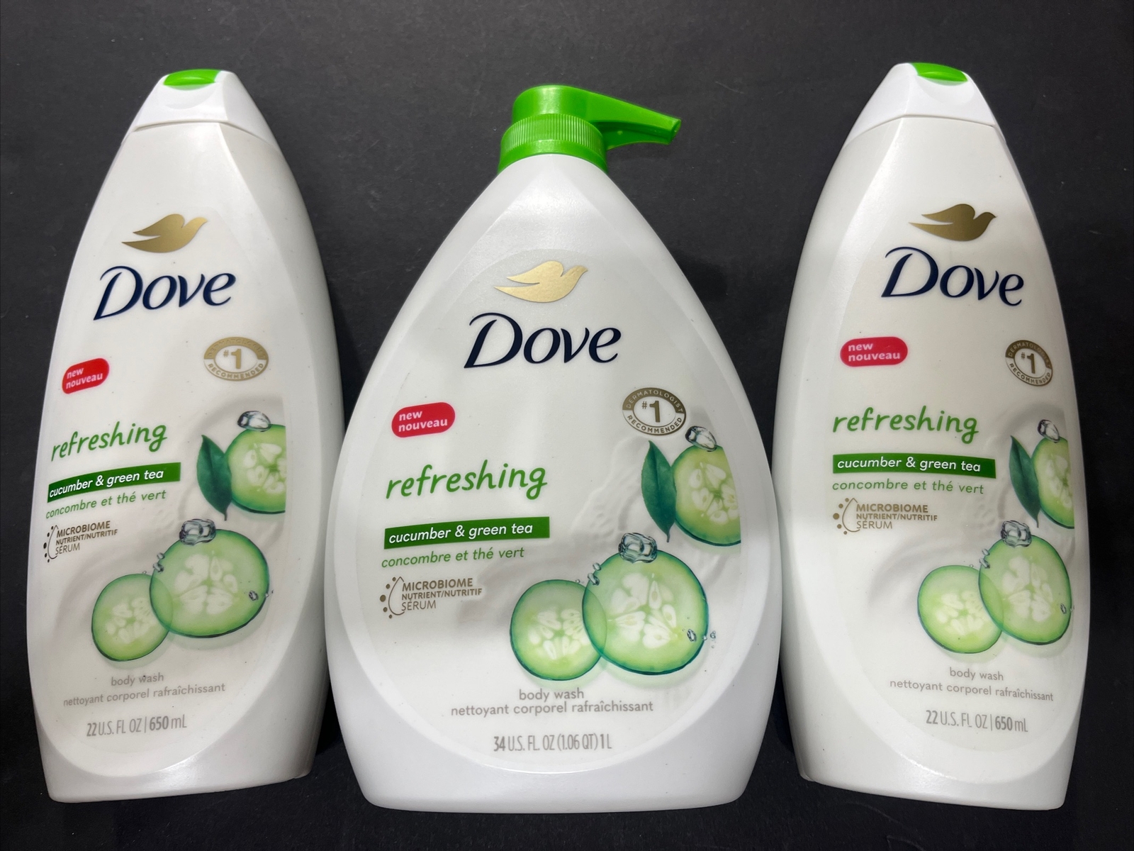 Dove Refreshing Revitalizes Refreshes Body Wash, Cucumber & 