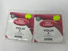 Super Sensitive Red Label Violin A Single String 1/8 Medium, Lot of 2