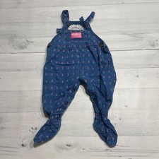 Vintage OshKosh B'Gosh Floral Baby Overalls With Footies 3/6 months