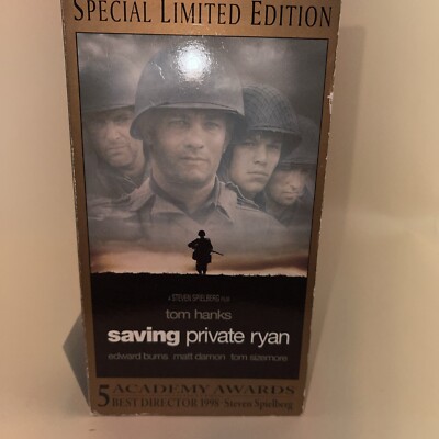 Saving Private Ryan VHS Special Edition 2 Tapes Tom Hanks Matt Damon