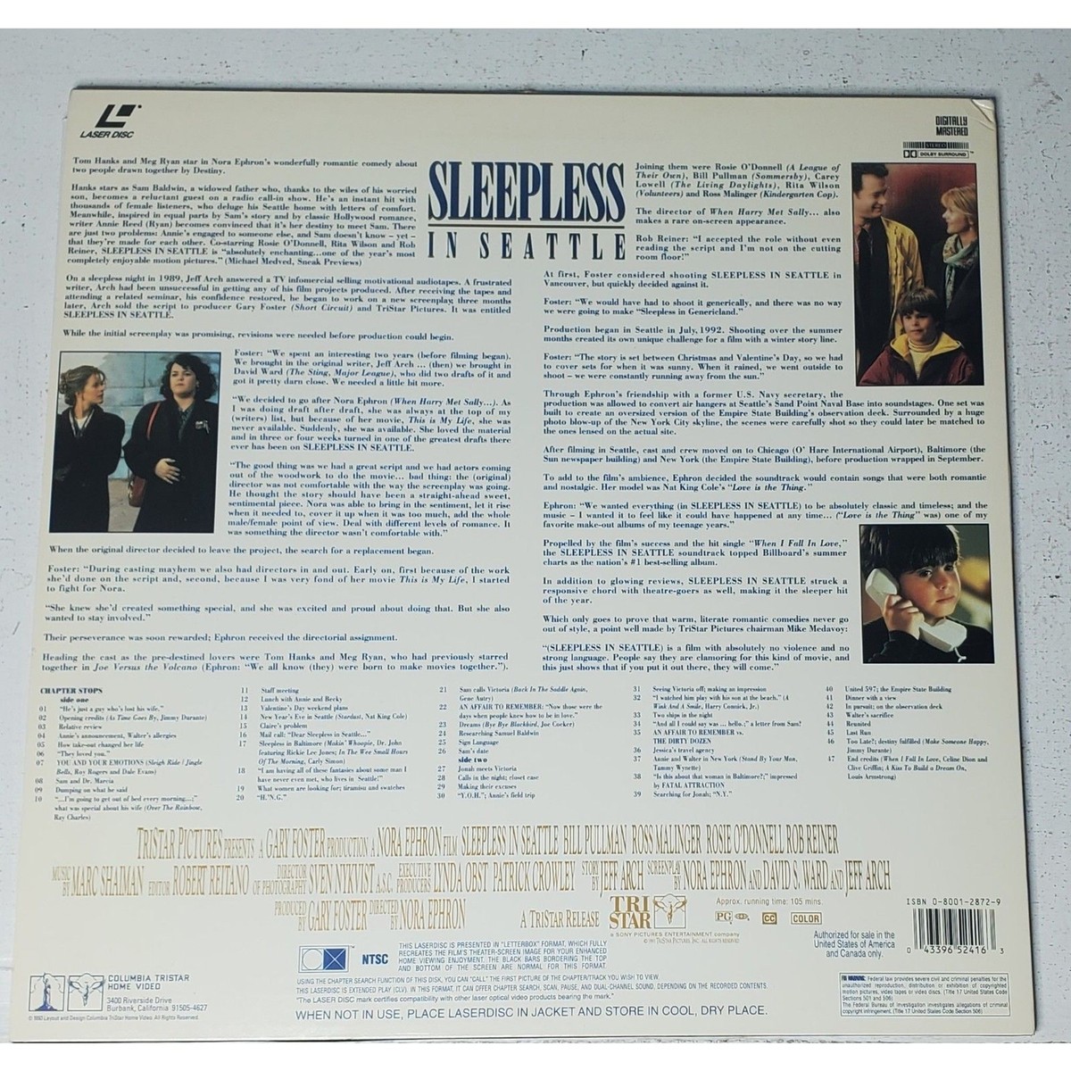 Sleepless in Seattle (Laserdisc, 1993) | eBay
