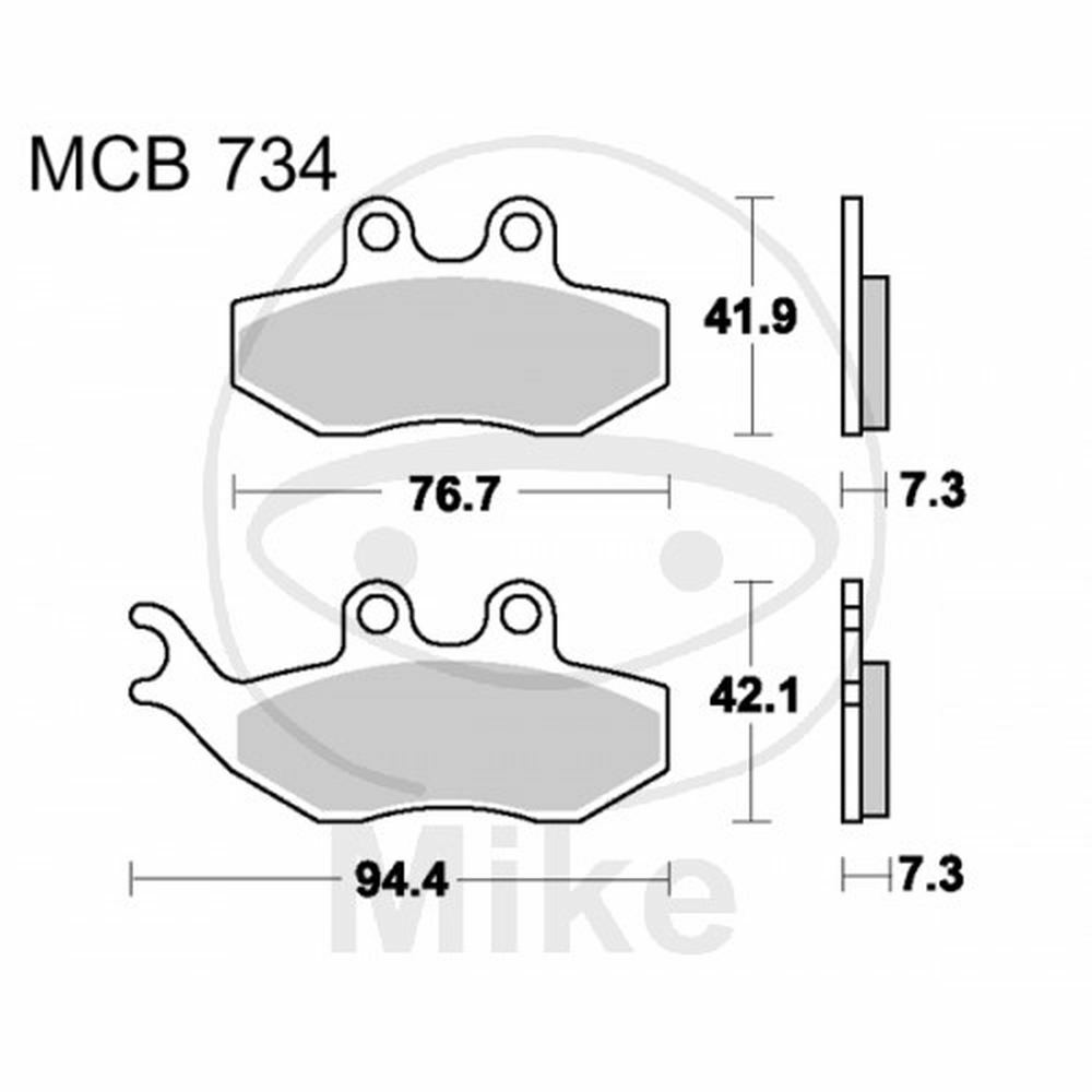 PASTIGLIE FRENO TRW LUCAS 787.27.32 GILERA 125 RUNNER VX 4T 2001-2004