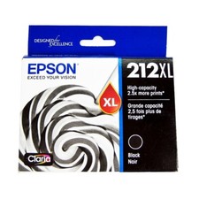 Genuine Epson 212XL Black Ink Cartridge XP-4105 WF-2850 WF-2830