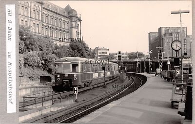 Hamburg 1970s - S-Bahn at Main Station - Tram - Photo 13x8cm