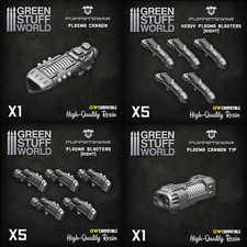 Green Stuff World/Puppetswar - Plasma Weapons 28-32mm Scale