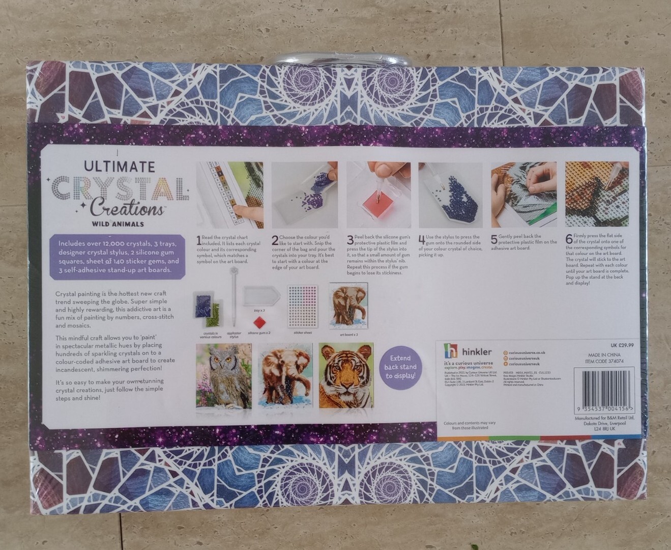 Ultimate Crystal Creations Wild Animals Hinkler create 12,000
