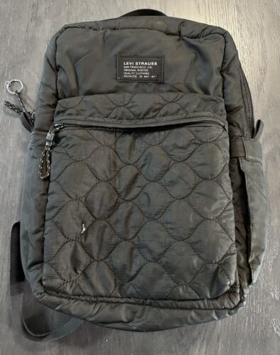 Levi's Quilted Standard Issue L Pack Black Backpac