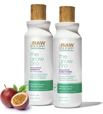 Raw Sugar The Grow Pro Hair Care Bundle Shampoo & Conditioner, 18 Fl Oz