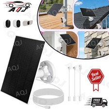Waterproof Solar Panel Kit For Arlo Essential Spotlight Camera Doorbell Charger
