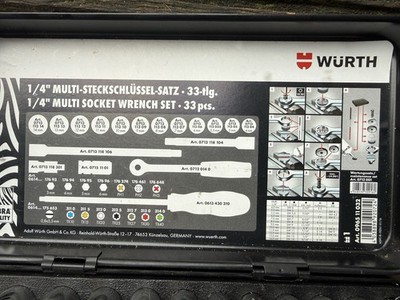 Würth 1/4 Zoll Multi-Steckschlüsselsatz - 33-Teilig