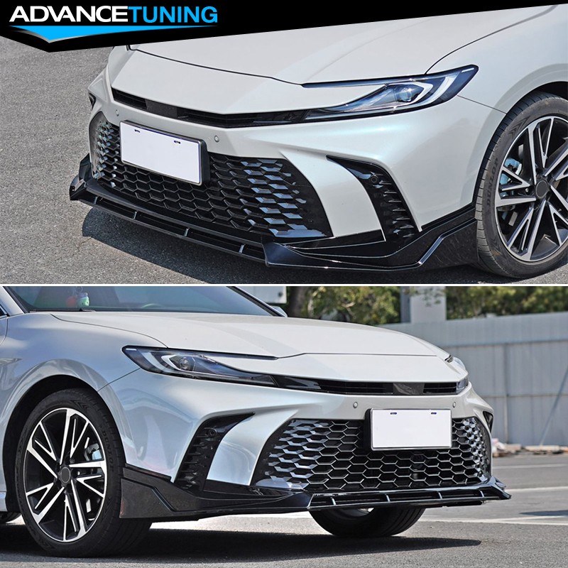 2021-2024 Kia K5 GT-Line Sedan PP 3PCS Front Bumper Lip Spoiler Gloss Black