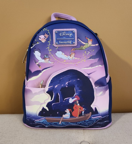 Loungefly Disney Peter Pan Skull Rock Mini Backpack NYCC Exclusive NEW