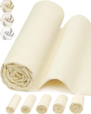 100 Cotton Muslin Fabric by The Yard,63inch x 1Yards Unbleached Natural Cotton