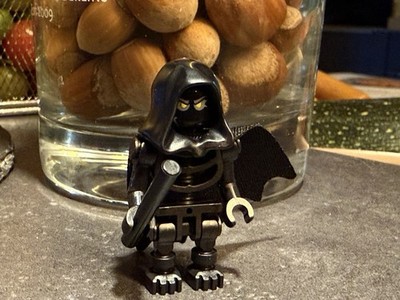 LEGO  - Skelett Krieger Zauberer schwarz black mit Umhang  MOC / NEU /