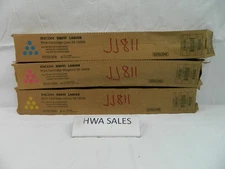 3 Gen Ricoh Type IM C6000 toners 842280 842281 842282 CMY NEW OEM - Rough Boxes