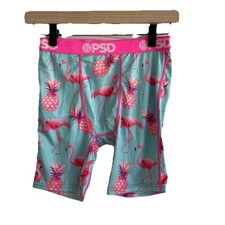 PSD Boys Flamingo and Pineapple Boxer Briefs Pink Blue Sz XL NWOT