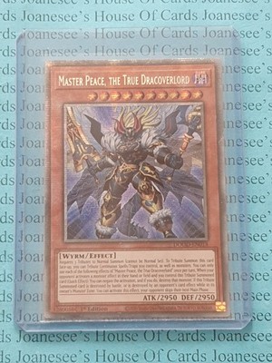 DOOD-DE018 Meisterfrieden, der wahre Dracoverlord Starlight Rare Yu-Gi-Oh Karte Neu