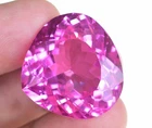 Flawless Natural Mogok Pink Ruby 59.55 Ct Pear AGL Certified Gemstone SEE VIDEO