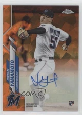 2020 Chrome Update Sapphire Edition Orange /25 Jordan Yamamoto Rookie Auto RC