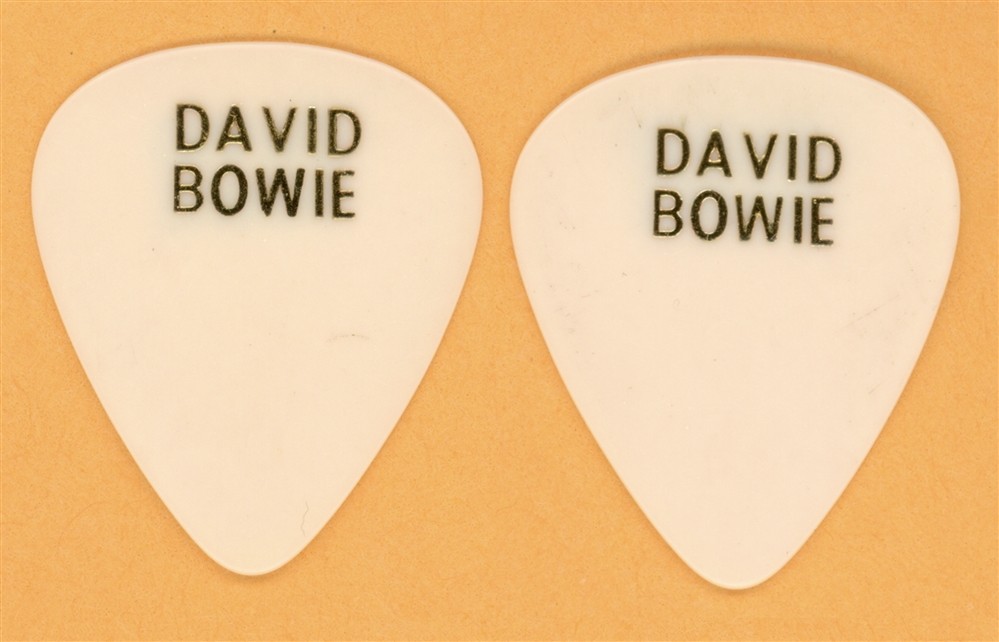David Bowie 1st Custom Vintage Guitar Pick - 1984 Serious Moonlight Tour
