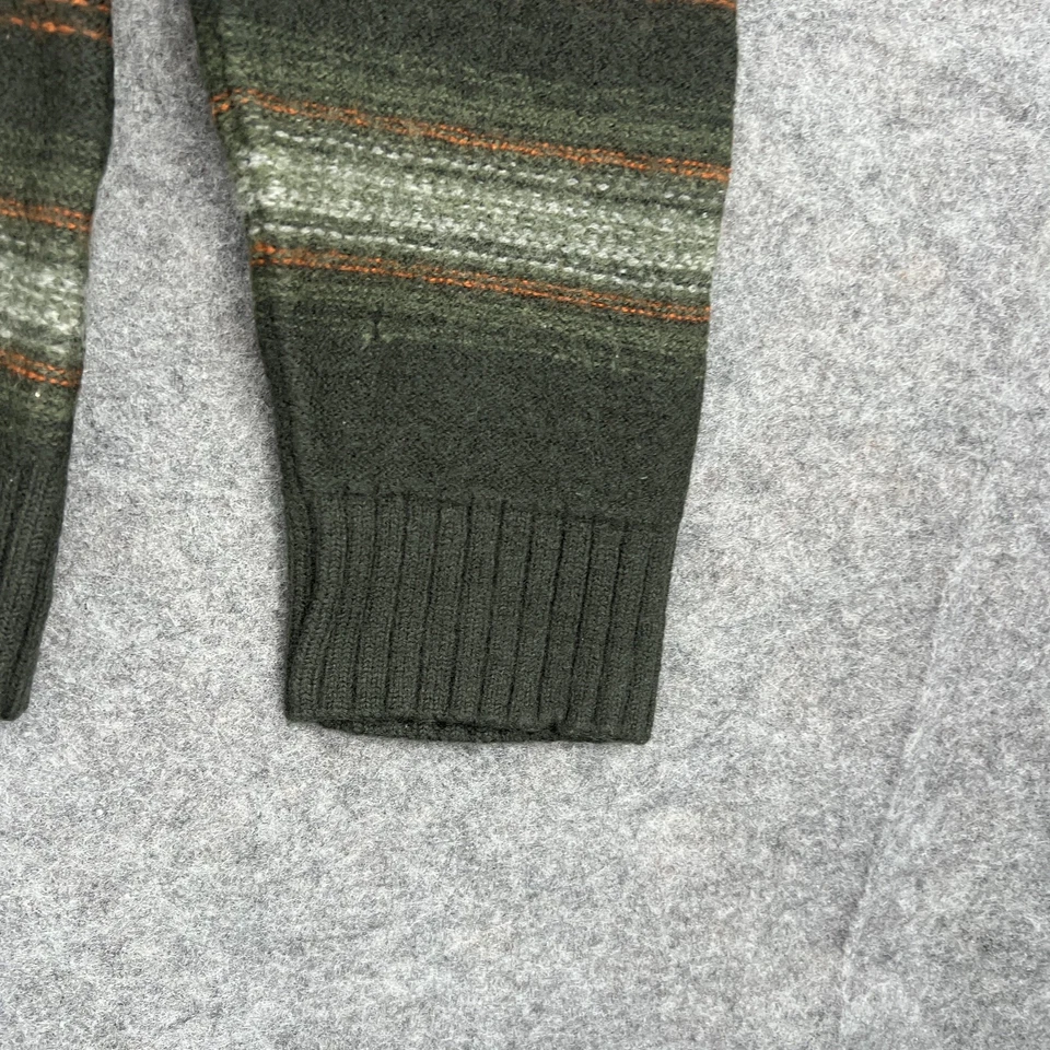 Vintage Nautica Jeans Company Sweater Womens XL Wool Striped Pullover 90s - Imagem 3 de 4