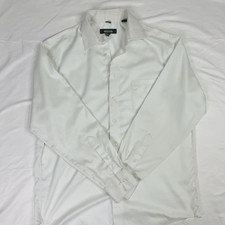 Kenneth Cole Reaction Mens L 16 34/35 Dress Shirt White Non Iron Cotton