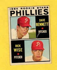 1964 Topps Philadelphia Phillies Rookie Stars #561 Rick Wise VG- FREE SHIPPING