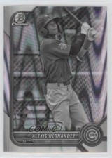 2022 Bowman Draft Chrome Black & White RayWave Refractor Alexis Hernandez 0nr3