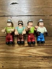 4 Vtg 1970s Fisher Price Husky Helper Construction Workers/Figures Toys READ