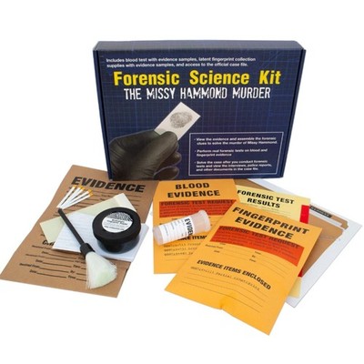 Crime Scene Forensic Science Kit Solve the Missy Hammond Murder Mystery Game NEW