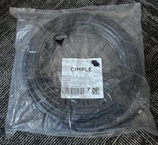 The Cimple Co 100ft Black Rg6 Coaxial Cable New With Premade Ends