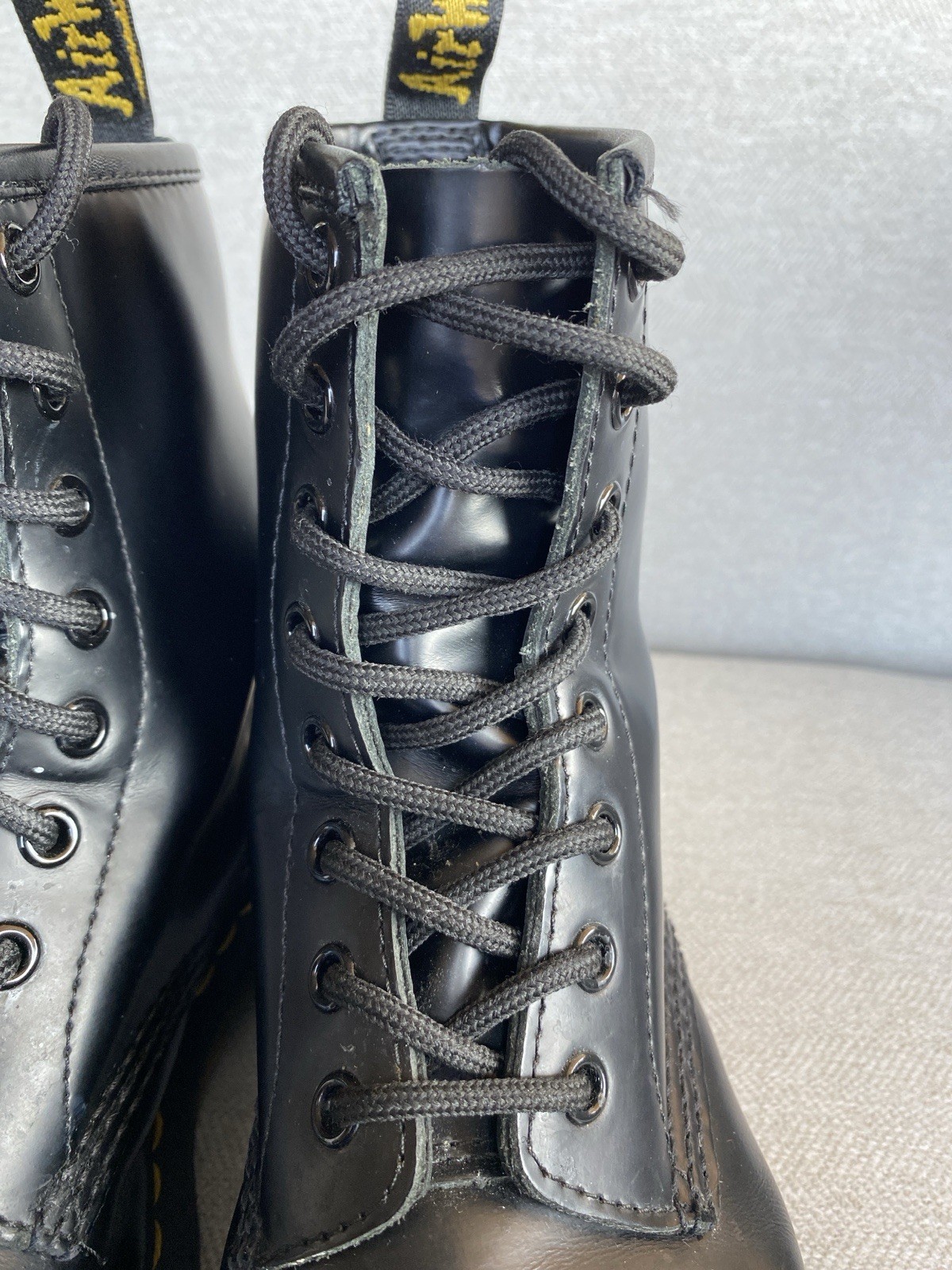 Dr Martens Black Leather Boots Women’s Size 7 AirWair Combat Doc Martens thumbnail 19