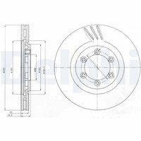 2X Delphi Bremsscheibe BG4112 FüR Ssangyong