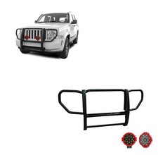 Black Horse Grille Guard Kit Bk Fit 2008-2012 Jeep Liberty Black Horse Grille Guard Kit Bk Fit 2008-2012 Jeep Liberty