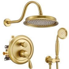 Rain Shower System Antique Shower Faucet Complete Sets, Shower Fixtures Combo...